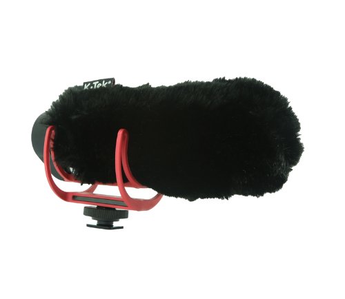 Rode Videomic Go with K-tek KTVMPRO windmuff for extra wind protection