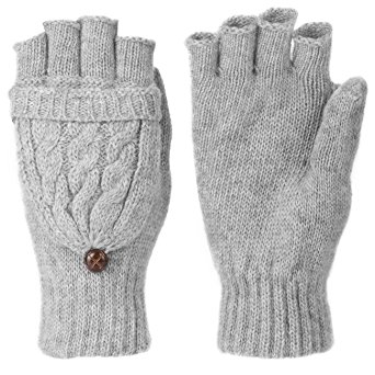Metog Women Warmer 100%Wool Winter Gloves Mittens