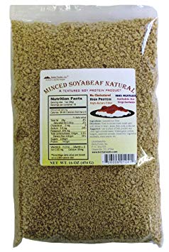 Betta Foods Minced Soyabeaf Natural (Unflavored TVP), 16-Ounce Bag