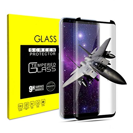 For Galaxy S8 Plus Screen Protector, Tempered Glass, 9H Hardness, Crystal Clear, Bubble Free, Screen Protector For Samsung S8 Plus (Galaxy S8 Plus)