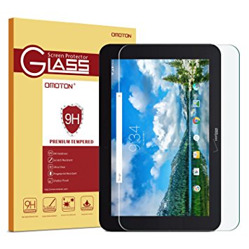 Verizon Ellipsis 10 Screen Protector, OMOTON Tempered Glass Screen Protector with [2.5D Round Edge] [9H Hardness] [Crystal Clear] [Scratch-Resistant] [No-Bubble] for Verizon Ellipsis 10 inch