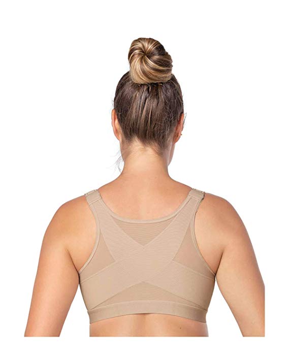 Leonisa Women's Posture Corrector Wireless Back Support Bra