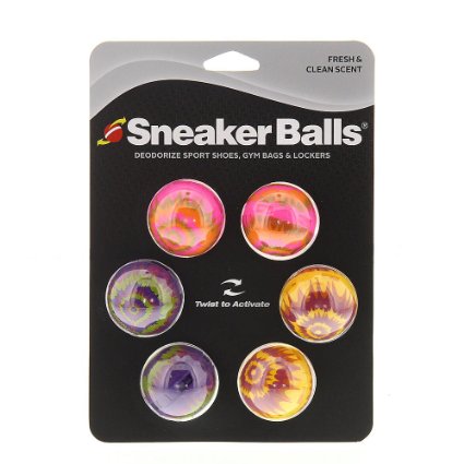 Tie Dye Sneaker Balls, 3 Pair x 1 Pack