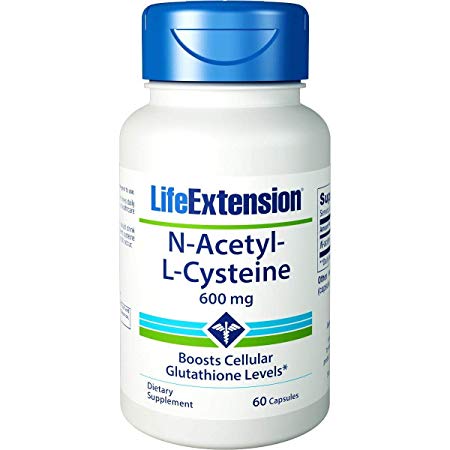 Life Extension N-Acetyl Cysteine 600 Mg, 60 vegetarian caps