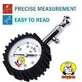 High Accuracy Hippo Portable Large Clear Dial Tire Gaugedual Layer Protection with Copper Core and Steel Pipe TY-new