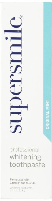 supersmile Whitening Fluoride Toothpaste original mint - 42 oz