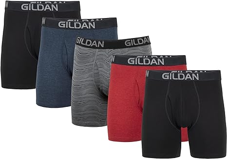 Gildan Men's Underwear Cotton Stretch Boxer Briefs, Multipack