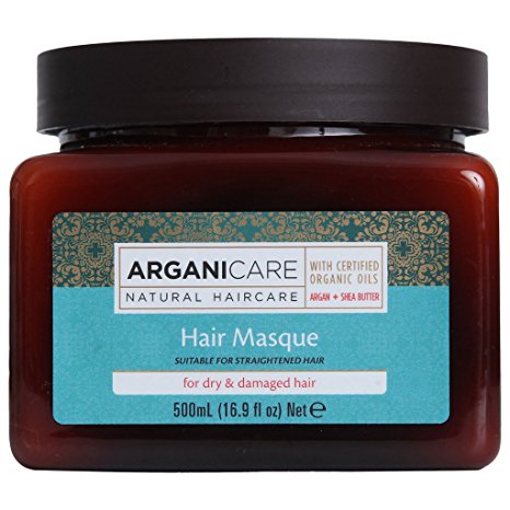 Arganicare Restoring Hair Masque for Dry and Damaged Hair Enriched with Organic Argan Oil and Shea Butter(16.9 Fluid Ounce)