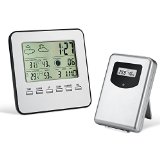 Wireless Weather Station Amir IndoorOutdoor Wireless Digital Home Weather Forecaster Station with Thermometer Humidity Weather Forecast Clock and More