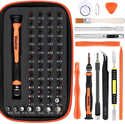 Vastar Precision Screwdriver Set, 68 in 1 Professional Electronic Repair kit , Electronic Repair Kit for iPhone, iPad, MacBook, PC, Smartphone and other electronic products EVA Storage Bag