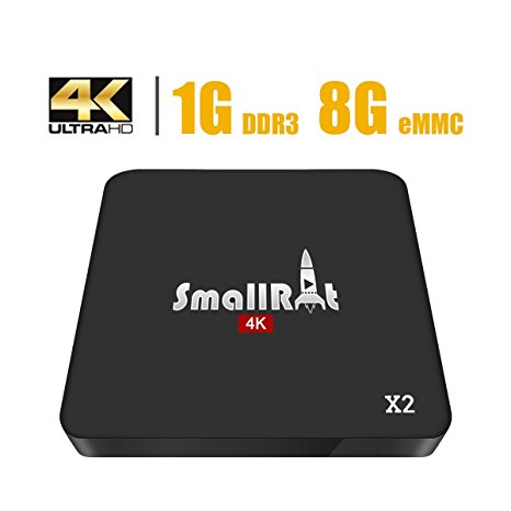 TV Box Android 6.0 SMALLRT X2 with Amlogic S905X Quad Core 1GB RAM 8GB ROM Smart Box Supports 4K HD H.265 and VP9 Decoding