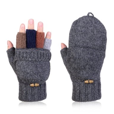 Vbiger Winter Warm Wool Mittens Gloves