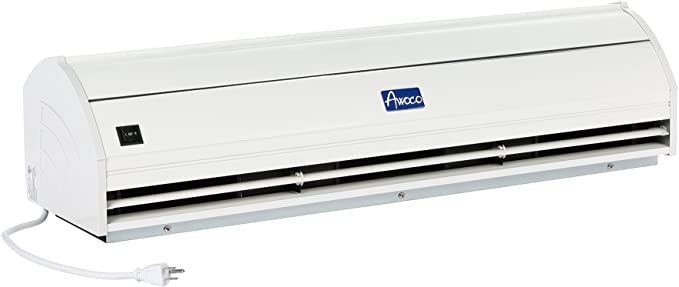 Awoco 48" Elegant 2 Speeds 1200CFM Commercial Indoor Air Curtain, UL Certified, 120V Unheated - Door Switch Included