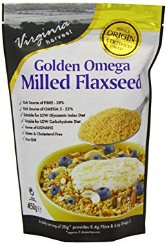 NIL Virginia Harvest Golden Omega Milled Flaxseed, 450g