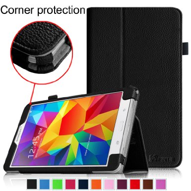 Fintie Samsung Galaxy Tab 4 7.0 Folio Case - Slim Fit Premium Vegan Leather Cover for Samsung Tab 4 7-Inch Tablet, Black