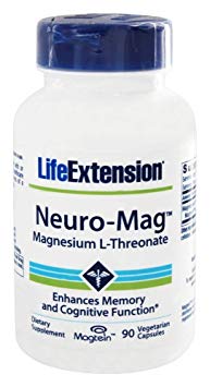 Life Extension Neuro-Mag Magnesium L-Threonate -- 90 Vegetarian Capsules