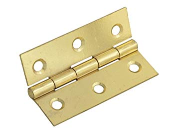 Forge 75mm Butt Hinge with Brass Finish (Pack of 2)