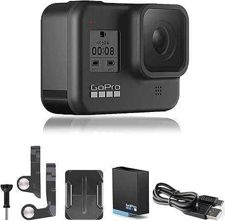 GoPro HERO8 Black - E-Commerce Packaging - Waterproof Digital Action Camera with Touch Screen 4K HD Video 12MP Photos Live Streaming Stabilization