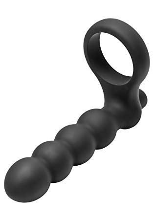 Frisky Double Fun Cock Ring with Double Penetration Vibe
