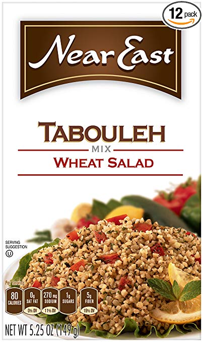 Near East Tabouleh Whole Grain Salad Mix, 5.25 Ounce, Pack of 12 Boxes (Packaging May Vary)
