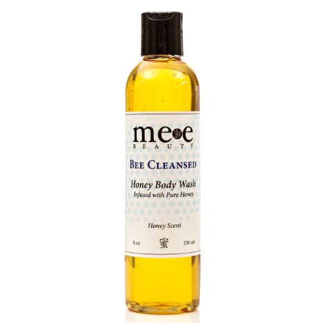 Mee Beauty Moisturizing Body Wash and Shampoo for Dry Sensitive Skin, Honey 8 oz