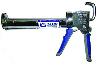 Newborn 950-GTS Smooth Hex Rod Cradle Caulking Gun with Gator Trigger Comfort Grip, 1/10 Gallon Cartridge, 12:1 Thrust Ratio
