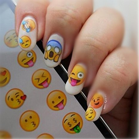 NICOLE DIARY Nail Art Stickers Various Expression Nail Art Decoration NDS-33