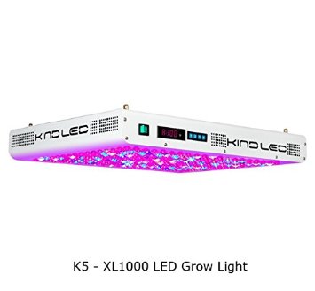 Kind K5 XL1000 LED Grow Light w Rope Ratches and Active Eye glasses