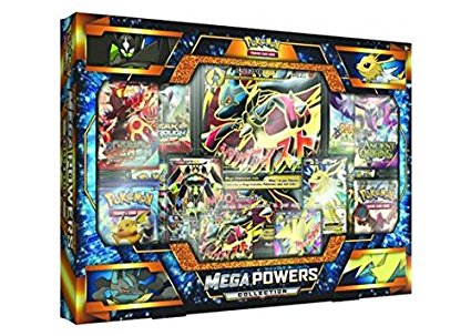 Pokemon TCG: Mega Powers Collection Plus Bonus GIFT (Ace's Metallic Premium Card Sleeves )