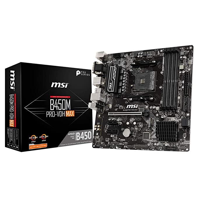 MSI B450M PRO-VDH MAX Gaming Motherboard