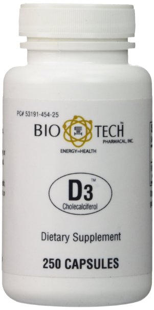 BioTech Pharmacal - D3 1000 IU - 250 Count