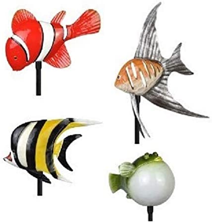 Moonrays 96308 Tropical Fish Friends Stake Lights, Multi-Color