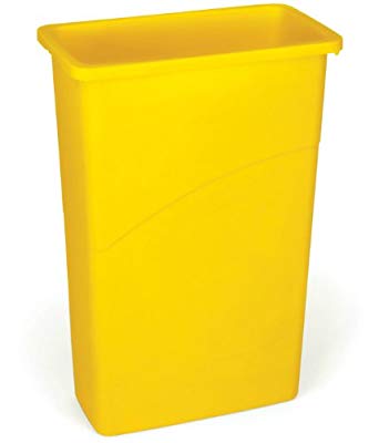 Rubbermaid Slim Jim Waste Container, 87 L - Yellow