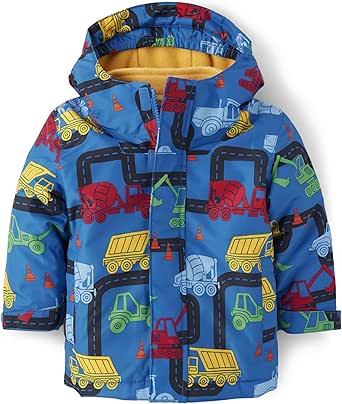 The Children's Place Baby Boys' and Toddler Heavy 3 in 1 Winter Jacket, Wind Water-Resistant Shell, Fleece Inner