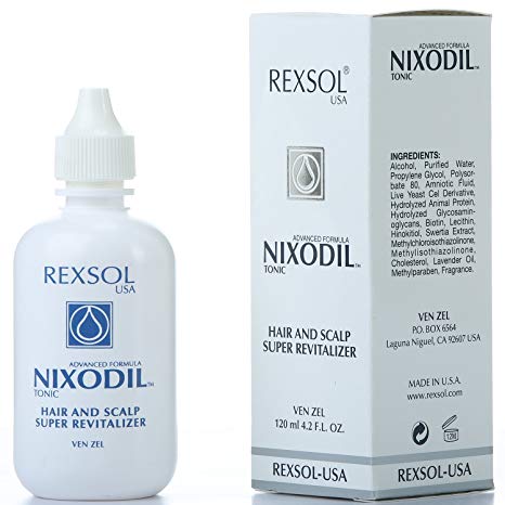 REXSOL Nixodil Hair and Scalp Super Revitalizer | With Live Yeast Cell Derivatives, Biotin, Lecithin, Swertia Extract & Lavender Oil | Helps to Prevent hair loss an Stimulate Growth.(120 ml/4.2 fl oz)