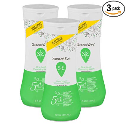 Summer's Eve Aloe Love Cleansing Wash, 15 Fl Oz,Pack of 3