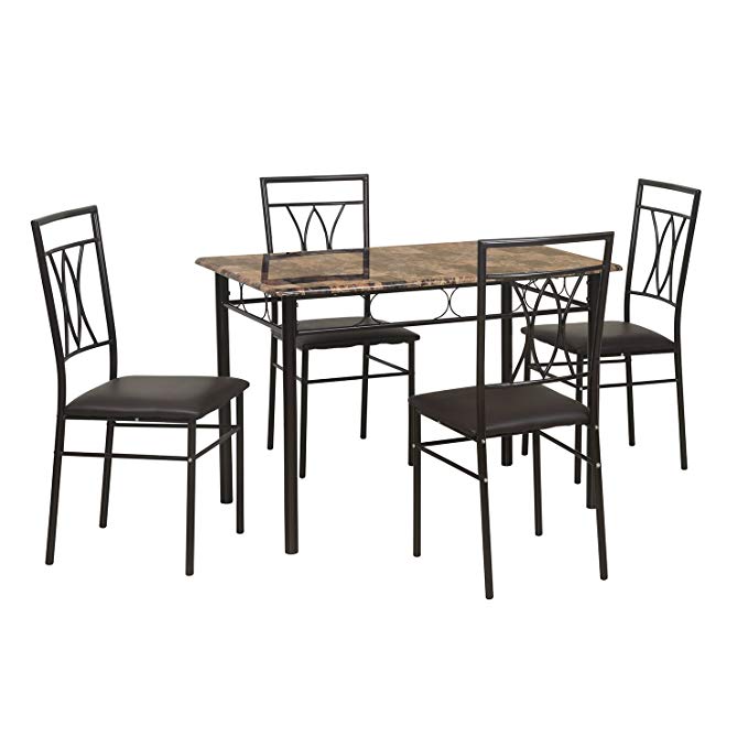 @home by Nilkamal Kimmy Four Seater Dining Set (Chocolate)