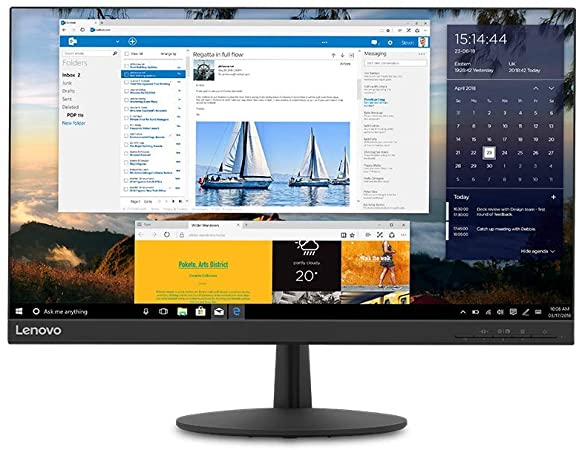 Lenovo L24q-30 23.8 Inch QHD Monitor (IPS Panel, 74 Hz, 4 ms, HMDI, DP) – Tilt Screen, Black