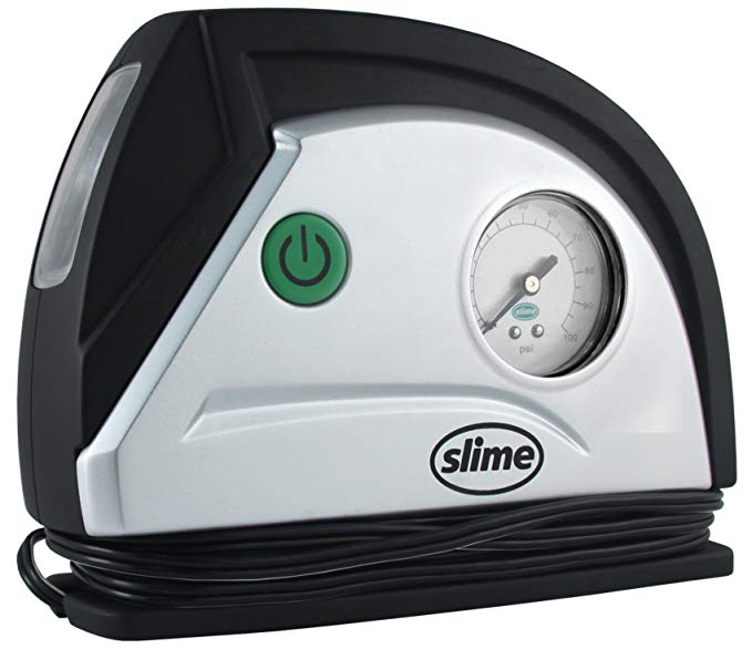 Slime 40050 Tire Inflator (12-V with Gauge and Light)
