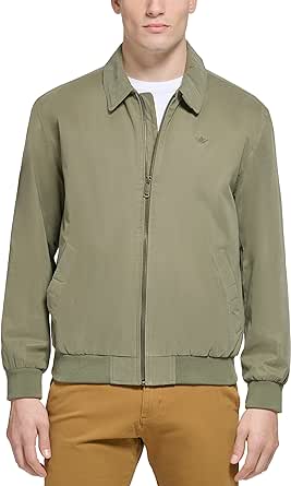 Dockers Men's Micro Twill Golf Bomber Jacket