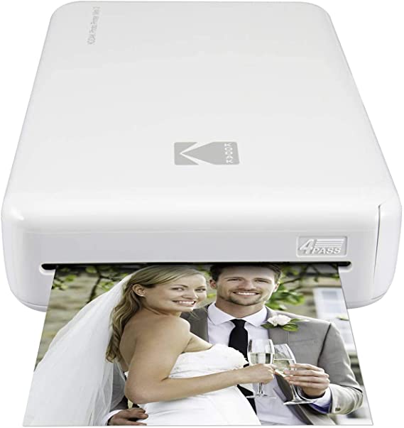 Kodak Mini 2 HD Wireless Portable Mobile Instant Photo Printer Compatible with iOS & Android Devices (Printer   30 Pack, White)