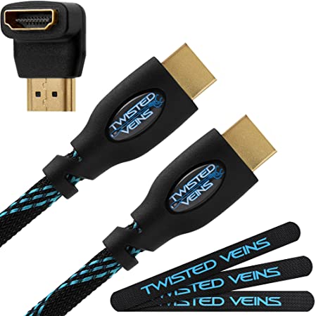 Twisted Veins HDMI Cable 50 ft, Long High Speed HDMI Cord with Ethernet, Maximum Length Single Piece Cable – a Replacement Option for an HDMI Extension/Extender