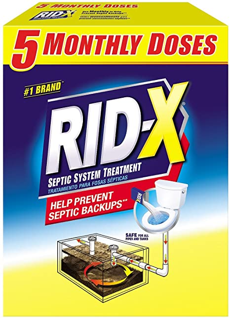 Rid-X Septic System Treatment 5-Monthly Doses, 49 oz.