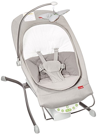 Skip Hop Baby Uplift Multi-level Adjustable Bouncer, Grey