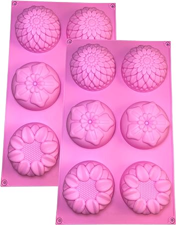 2 pack of SUNFLOWER Flower Chocolate Soap Candy Tray Mold Silicone Party maker