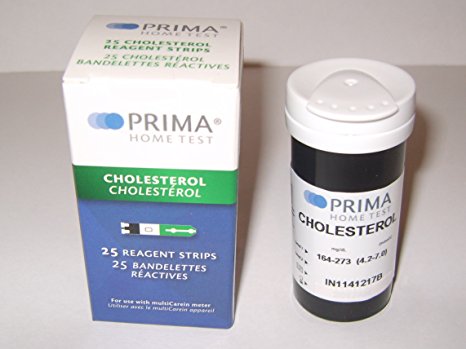 Prima Cholesterol Test Strips (Pack of 25 pcs)