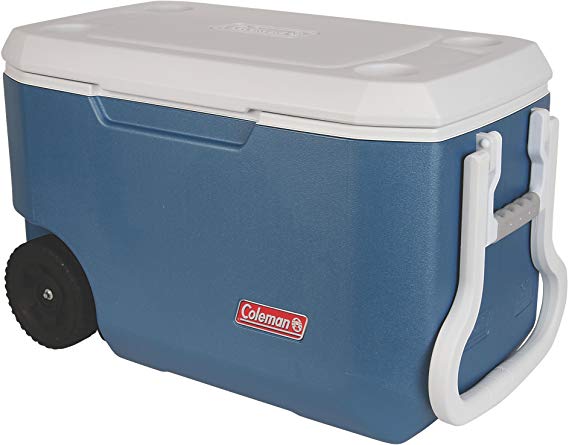 Coleman 62-Quart Xtreme 5-Day Heavy-Duty Cooler with Wheels, Blue