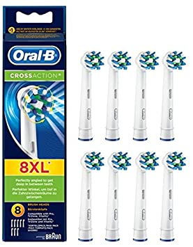 Oral-B CrossAction Toothbrush Heads 8 per Pack