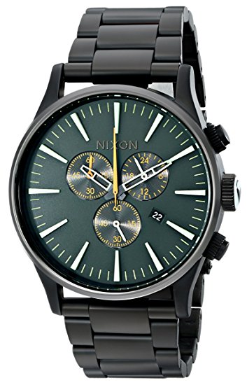 Nixon Men's Geo Volt Sentry Stainless Steel Watch with Link Bracelet