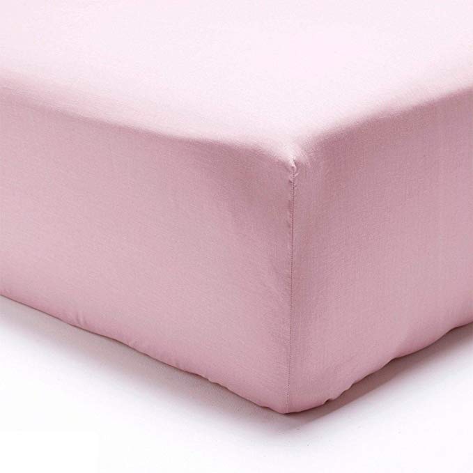 Polycotton Fitted Sheet or Pillow Case Single Double Queen King, Super King Bed Sheets[Baby Pink,Pair of Pillow Cases,Pair of P